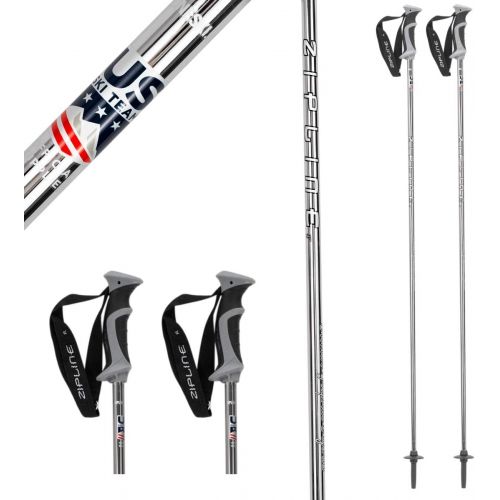  Zipline Ski Poles Carbon Composite Graphite Lollipop- U.S. Ski Team Official Supplier