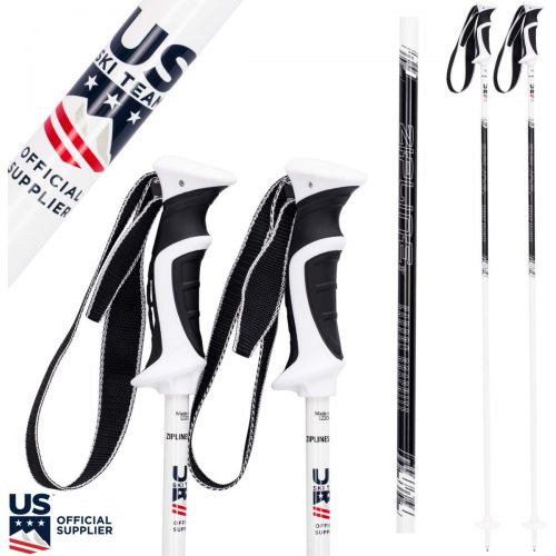  Zipline Ski Poles Carbon Composite Graphite Lollipop- U.S. Ski Team Official Supplier