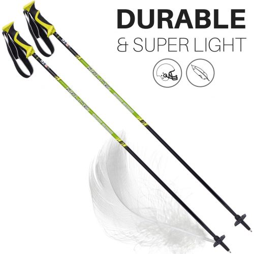  Zipline Ski Poles Carbon Composite Graphite Lollipop- U.S. Ski Team Official Supplier