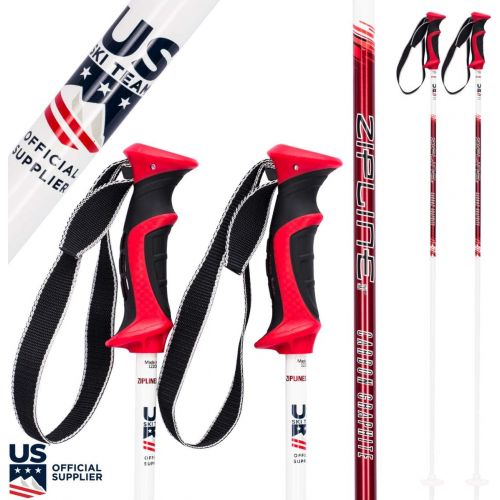  Zipline Ski Poles Carbon Composite Graphite Lollipop- U.S. Ski Team Official Supplier