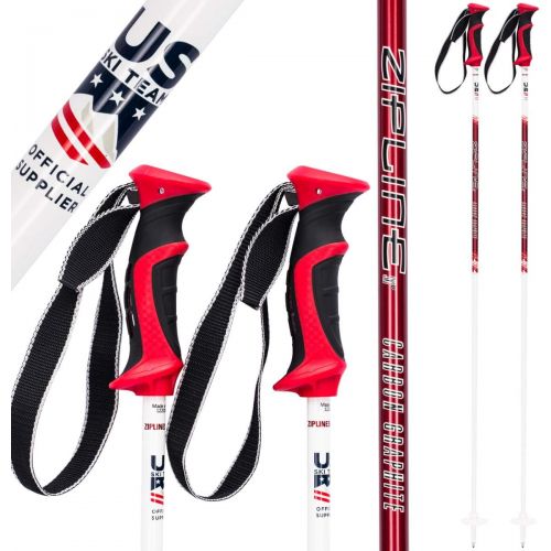  Zipline Ski Poles Carbon Composite Graphite Lollipop- U.S. Ski Team Official Supplier