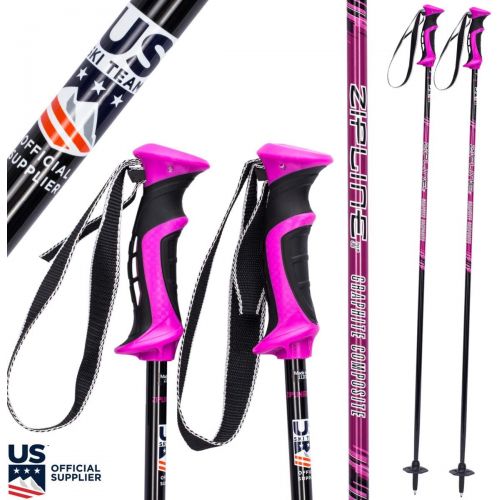  Zipline Ski Poles Carbon Composite Graphite Lollipop- U.S. Ski Team Official Supplier