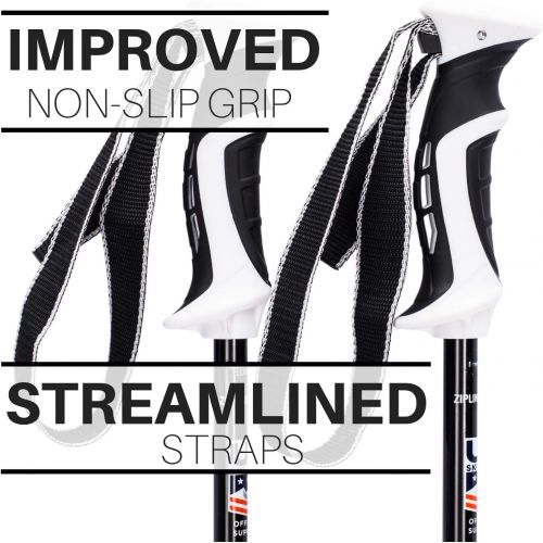  Zipline Ski Poles Carbon Composite Graphite Lollipop- U.S. Ski Team Official Supplier