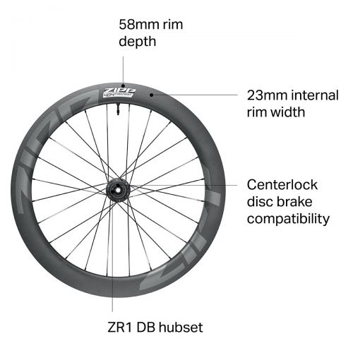  Zipp 404 Firecrest Carbon Disc Brake Wheel - Tubeless