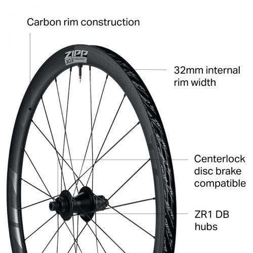  Zipp 303 Firecrest Carbon Disc Brake Wheel - Tubeless