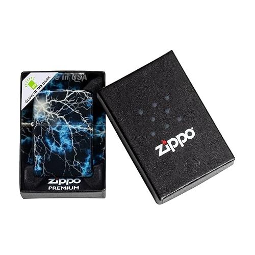  Zippo Lightning Design Glow in The Dark 540 Color Pocket Lighter