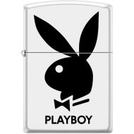 Playboy Zippo Lighters (White Matte - Classic Black Bunny Logo)