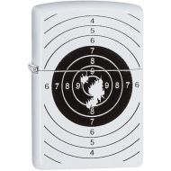 Zippo Lighter: Shooting Target - White Matte Finish 81177