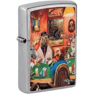 Zippo Lighter: Animals Playing Poker by Linda Pickens - Street Chrome 81233