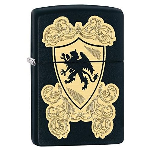  Zippo Pocket Lighter Black Matte Royal Griffin Pocket Lighter