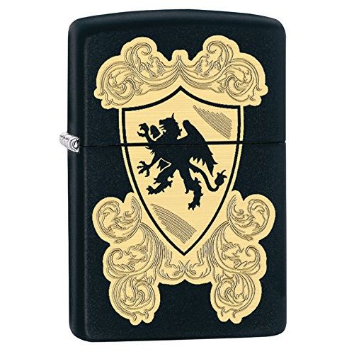  Zippo Pocket Lighter Black Matte Royal Griffin Pocket Lighter