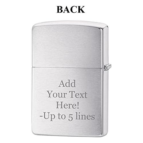  Zippo Personalized Message Engraved on Backside No Fear Skateboard Skull Windproof Lighter