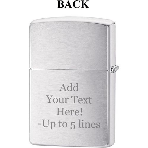  Zippo Personalized Message Engraved on Backside No Fear Skateboard Skull Windproof Lighter