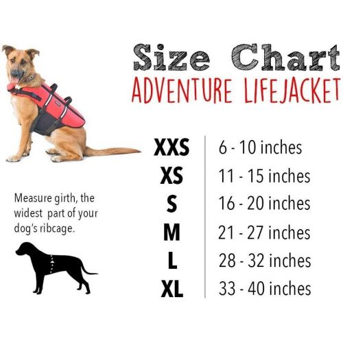  ZippyPaws - Adventure Life Jacket for Dogs - Red - 1 Life Jacket