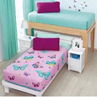 ZippySack JORGES HOME FASHION Butterfly Teens Girls Chic BUNKBED Reversible Comforter 1 PCS Twin Size