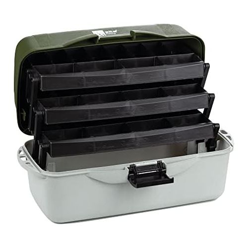  [아마존베스트]Zite Fishing Tackle Case Large - Tool Case with 3 Drawers - Tool Box & Fishing Box for Fishing Accessories 50 x 25 x 25 cm