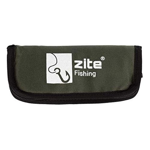  [아마존베스트]Zite Fishing Trout Spoon Pencil Case - 18 x 8.5 cm Trout Blinker Case Bag - For Ultra-Light Trout Baits