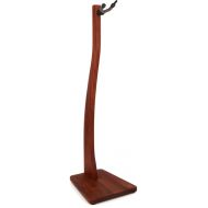 Zither Handcrafted Wood Violin or Viola Stand with Bow Holder - Mahogany