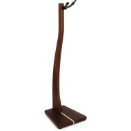 Zither Handcrafted Wood Violin or Viola Stand with Bow Holder - Walnut