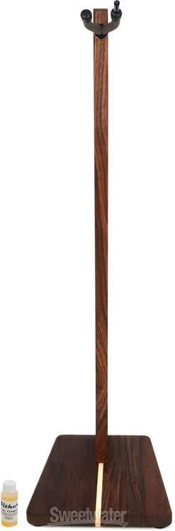  Zither Handcrafted Wood Violin or Viola Stand with Bow Holder - Walnut