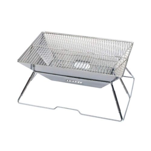  Zjnhl Family Gathering/Small Barbecue Easy Barbecues Set Outdoor BBQ Portable Multi-Folding Grill Stainless Steel Charcoal Furnace Picnic Portable Stove Outdoor Barbecue Supplies
