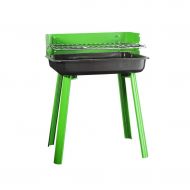 Zjnhl Family Gathering/Small Barbecue Outdoors Easy Barbecues Tool Set Desk BBQ Grill for Parties Picnics Camping 3-5 People Outdoor Barbecue Supplies (Color : Green)