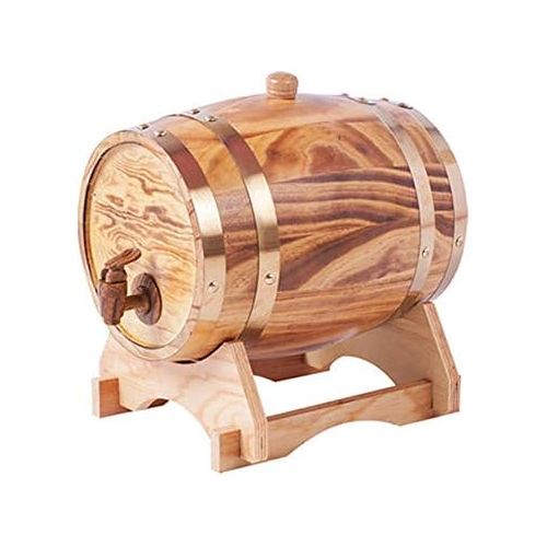  Zljaa 20L Weinfass, Vintage Holz Eichenholz Weinfass Dispenser fuer Bier Whisky, Grosses Geschenk,20L004