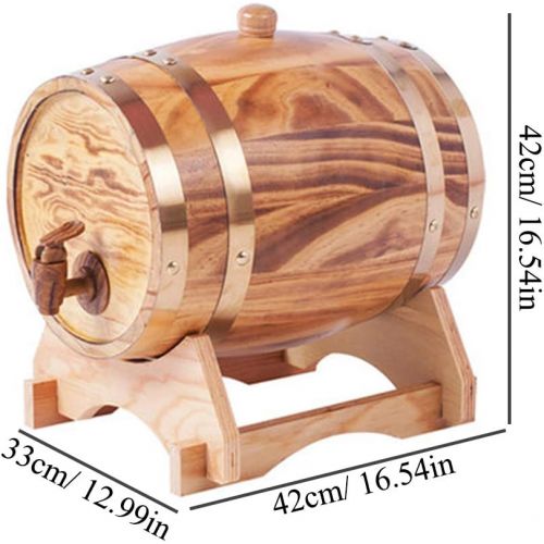  Zljaa 20L Weinfass, Vintage Holz Eichenholz Weinfass Dispenser fuer Bier Whisky, Grosses Geschenk,20L004