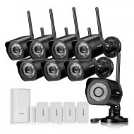 Zmodo Wireless Security Camera System - 8 720p HD Camaeras, WiFi Extender and 4 DoorWindow Sensors