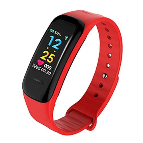  Znshx Smart Wristband Smart Band Color Screen Wristband Heart Rate Monitor Pedometer Push Message Waterproof Fitess Tracke Fitness Trackers (Color : Bluea)