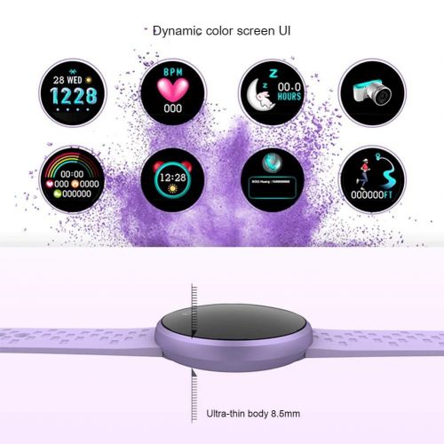  Znshx Smart Wristband Smart Bracelet Fitness Tracker Ladies Heart Rate Smart Bracelet Female Section Information Physiological Period Reminder Sports Bracelet Fitness Trackers (Col