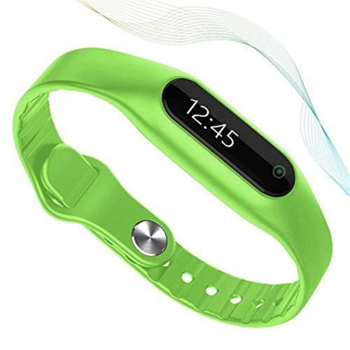 Znshx Smart Wristband Smart Wristband Touch Screen Fitness Tracker Wearable Bracelet Smart Band for Android iOS Fitness Trackers (Color : Green)