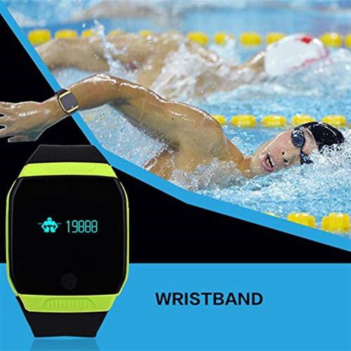  Znshx Smart Wristband 3D Smart Wristband Fitness Tracker Outdoor Sport Watch with Touch Screen Sleep Monitor Smart Wristband Fitness Trackers (Color : Orange)