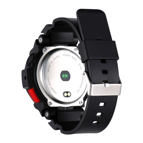  Znshx Smart Wristband Bluetooth Smart Bracelet Outdoor Grade IP68 Waterproof Multifunction Swimming Running Fashion Sports Watch Fitness Trackers (Color : Black)