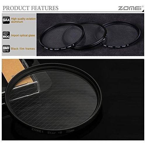  Zomei 6 Points Star Filter for Canon Nikon Cameras-77mm