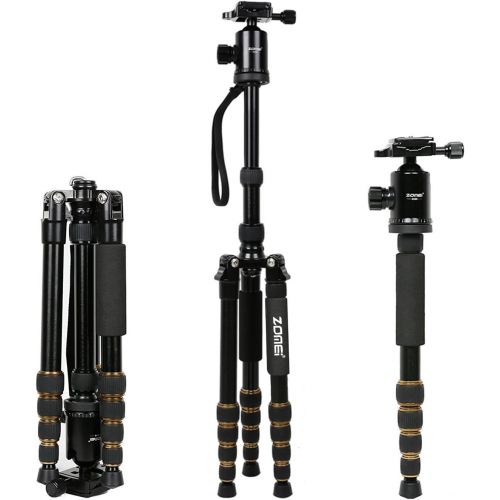  ZoMei Z669 Magnesium Aluminum Alloy Travel Camera Tripod with Ball Head for Canon,Sony,DSLR