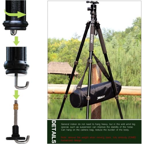  ZoMei Z669 Magnesium Aluminum Alloy Travel Camera Tripod with Ball Head for Canon,Sony,DSLR