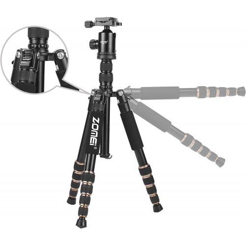  ZoMei Z669 Magnesium Aluminum Alloy Travel Camera Tripod with Ball Head for Canon,Sony,DSLR