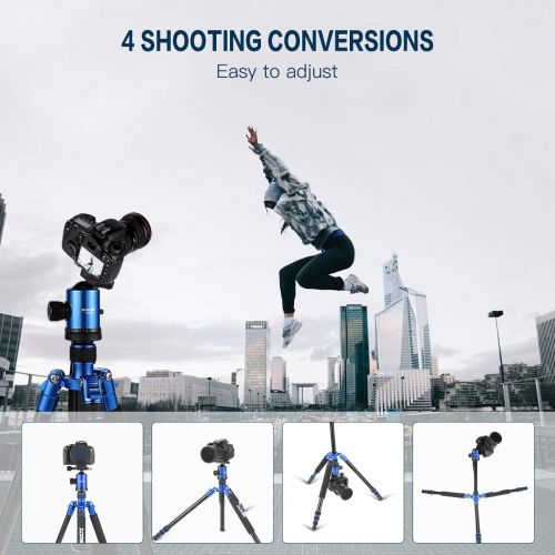  ZOMEi Zomei Z818 Professional Camera Tripod Monopod with Ball HeadQuick Release Plate and Carring Case (Black)