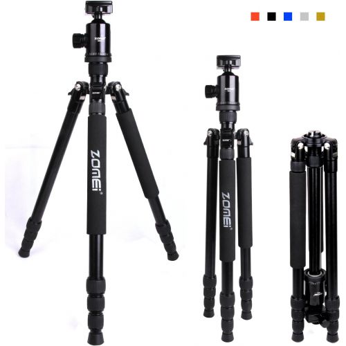  ZOMEi Zomei Compact Portable Q666 Aluminium Digital Tripod Monopod Stand with Ball Head for All Canon Sony Nikon Samsung Panasonic Olympus Kodak Fuji Camera and Camcorder