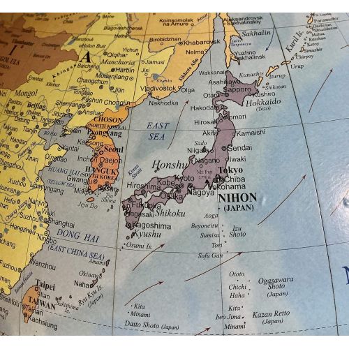  Zoffoli Globes USA Mercatore Floor Globe, 24-Inch, Blue Ocean