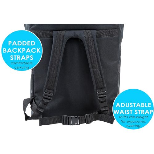  [아마존베스트]Zohzo ZOHZO Car Seat Travel Bag  Adjustable, Padded Backpack for Car Seats  Car Seat Travel Tote  Save...