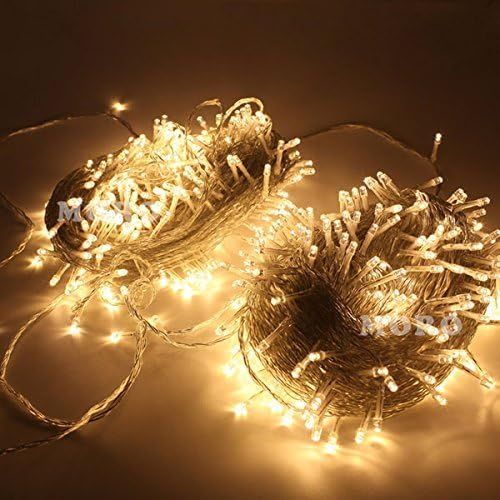  [아마존핫딜][아마존 핫딜] Zoic ZOIC 500 LED Christmas Wedding Party Fairy String Lights Lamp 100 Meters (328 feet) 8 Modes 31V Memory Function Warm White