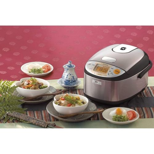  Zojirushi NP-GBC05XT Induction Heating System Rice Cooker and Warmer, 0.54 L, Stainless Dark Brown