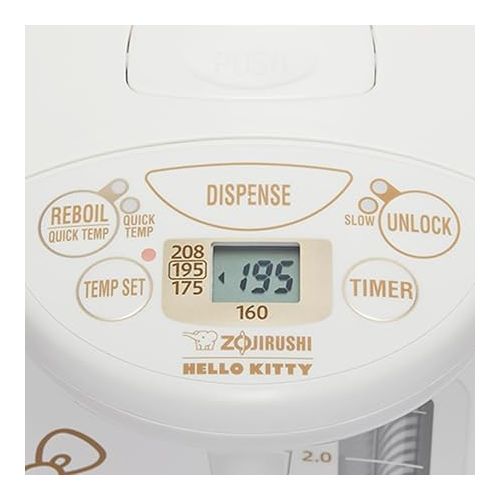  Zojirushi CD-WCC30KTWA Micom Water Boiler & Warmer, Hello Kitty Collection,White,3.0-Liter