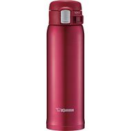 Zojirushi SM-SD48RC Stainless Steel Mug, 16-Ounce, New Clear Red