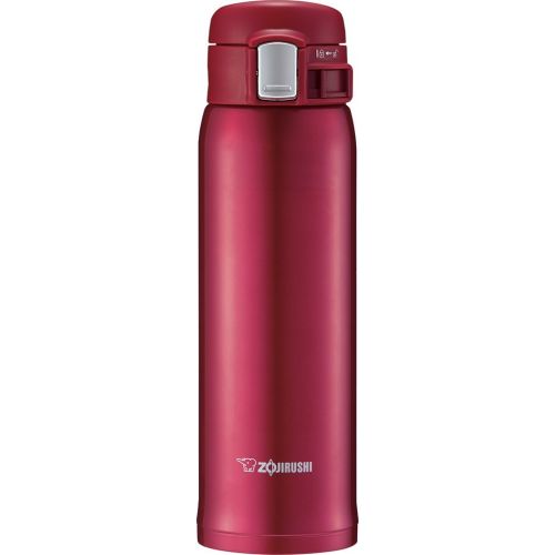  Zojirushi SM-SD48RC Stainless Steel Mug, 16-Ounce, New Clear Red