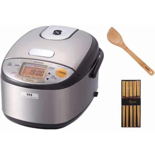  Zojirushi NP-GBC05 Induction Heating System Rice Cooker and Warmer Includes Chopsticks and Spatula
