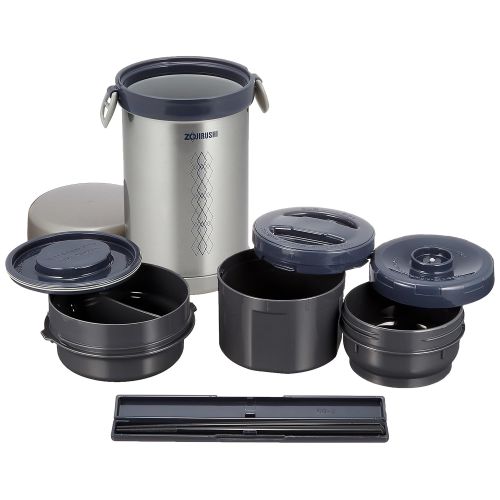  Zojirushi Thermal Stainless Lunch Box BENTO BAKO SL-NC09-ST (Japan Import)