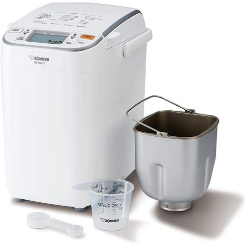  Zojirushi BB-SSC10 Home Bakery Maestro Breadmaker, Premium White Includes Bread Making Book, Measuring Spoon Set and Oven Mitt